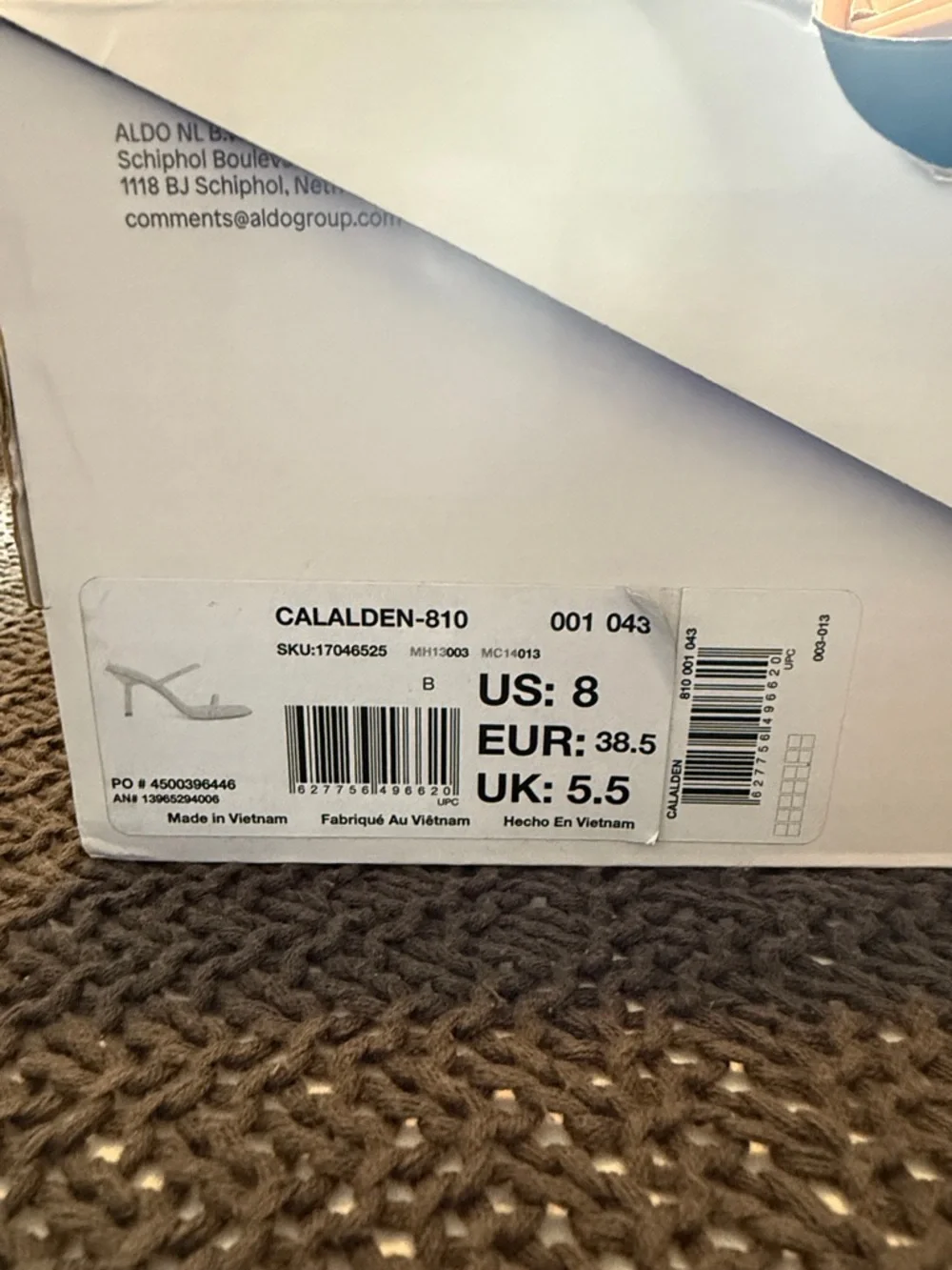 ALDO Orange Double-Strap Square-Toe Heeled Sandals - Picture 2 of 4